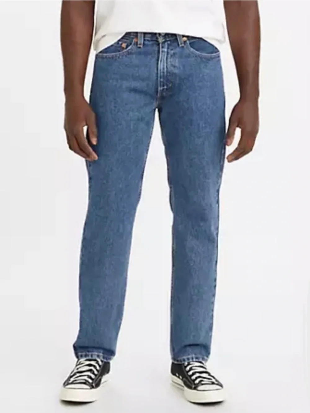 LEVI’S 505 38x30 Mens Denim Jeans Regular Fit Classic Straight Medium Wash $70